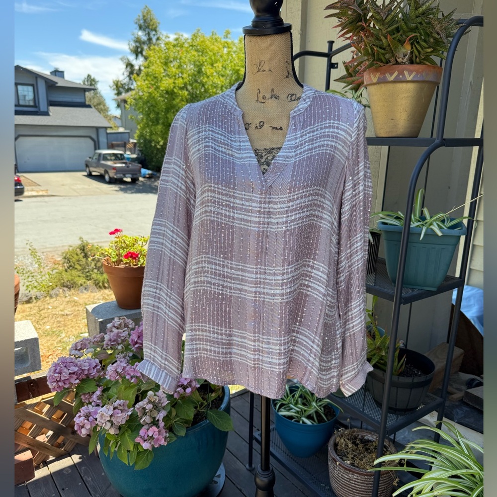 NEW w Tags JLO Tunic Top w Sequins Sz XS
